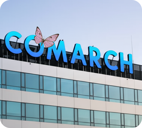 Szyld Comarch na budynku